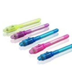 5 Bolígrafos Secretos + luz UV escritura invisible | Regalos de cumpleaños para niños | Pluma para escribir textos secretos o copiarse en la escuela | Bolígrafo mágico invisible | Bolígrafos para dibu [OFERTAS]