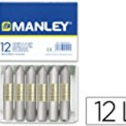 Manley MNC05172 – Pack de 12 ceras, color plata [OFERTAS]