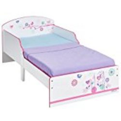 Hello Home 454FLW – Cama infantil con diseño de flores y pájaros, color blanco [OFERTAS]
