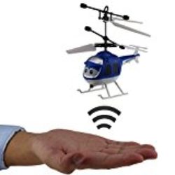 Tipmant Mini Infrarrojo Inducción Helicópteros Sensor de Mano Avión Aeronave Niños Juguete Electrico Regalo (Sin Control Remoto) (Azul) [OFERTAS]