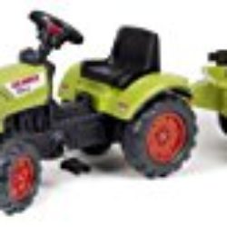 Falk – Tractor con pedales y remolque, color verde (2040C) [OFERTAS]