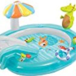 Intex – Piscina hinchable Intex & tobogán+pulverizador 203x173x89 cm – 57129NP [OFERTAS]