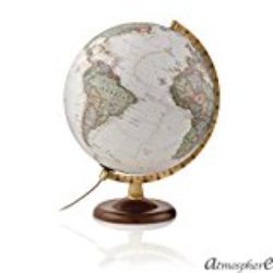 National Geographic – Globo terráqueo de nogal y metal, iluminado, en castellano, 30 cm, color sepia (Mapiberia Gold Executive) [OFERTAS]
