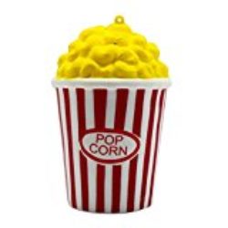Rawdah Squeeze Popcorn Cup Squishy Lento Rising Decompression Pascua Teléfono Strap Juguete (rojo) [OFERTAS]