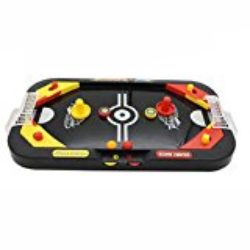 Wildlead Mesa de hockey,2 en 1 Mini hockey fútbol juego estilo arcade hockey sobre hielo mesa jugar familia interactivo deportes niños diversión juguetes regalos [OFERTAS]