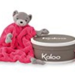 Kaloo – Colección Neón, Pañuelo tipo osito de peluche, 20 cm, color rosa fluorescente (Juratoys K962329) [OFERTAS]