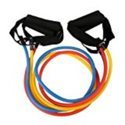Fitness TIRE Ejercitador Cuerda Brazo Pecho Entrenamiento De Fortalecimiento Esponja manillar con Individual BANDA DE RESISTENCIA aleatorio Color Paquete de 1 [OFERTAS]