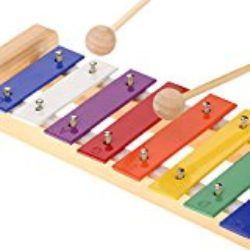 Andoer® Madera de Pino Xilófono 8-Note 3mm Colorido Placa de Aluminio C Tecla Percusión Toddle Juguetes Musicales para Ninos [OFERTAS]