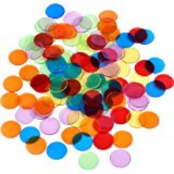 120 Piezas de Contador de Color Transparente Marcador de Plástico Chips Bingo con Bolsa de Almacenaje [OFERTAS]