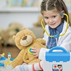 Samoleus Doctora Juego Pretender de Enfermera Médico Kit Cuadro Juguete Set 15 Piezas para Niños Infantiles 3 Años + (Azul) [OFERTAS]