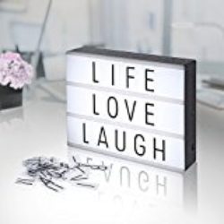 Lightbox A4, AGM LED caja de luz cinematográfica luz cálida con letras, números, símbolos, emojis [OFERTAS]