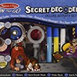 Melissa & Doug – Kit para actividad decodificador secreto, Secret Decoder Deluxe Activity Kit (15238) [OFERTAS]