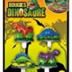 Dinosaurio velas del cumpleaños (x4) [OFERTAS]