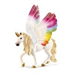 Schleich – Unicornio arcoíris alado, multicolor (70576) [OFERTAS]