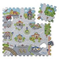 Chicco – Puzzle con diseño ciudad, 9 piezas flexibles, lavable y resistente [OFERTAS]