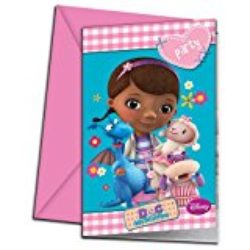 Disney – Invitaciones para fiestas Doctora juguetes Disney (71530) [OFERTAS]
