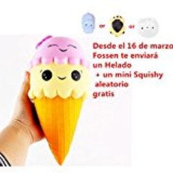 Fossen Kawaii Squishy Helado Jumbo Squishies Slow Rising Squeeze Toy (Amarillo) [OFERTAS]