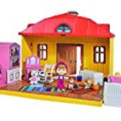 Masha y el Oso – Playset con figura y accesorios, color amarillo/rojo (Simba 9301633) [OFERTAS]