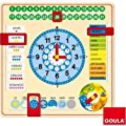 Goula – Reloj y calendario en castellano, material educativo (Diset 51305) [OFERTAS]