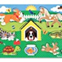 Melissa & Doug – Rompecabezas de madera con mascotas, 8 piezas (19053) [OFERTAS]