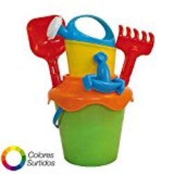 Saturnia – Cubo playa con regadera, pala y rastrillo (8325515) [OFERTAS]