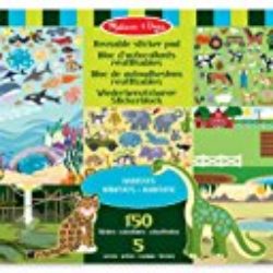 Melissa & Doug – Hábitats, bloc de autoadhesivos reutilizables (14196) [OFERTAS]