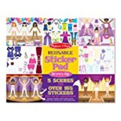 Melissa & Doug – Trajes, bloc de autoadhesivos reutilizables (14198) [OFERTAS]