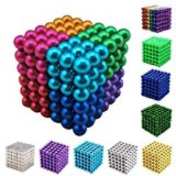 Ulable 216 PCS 5mm Bolas Magnéticas Descompresión Viaje DIY Juegos de mesa de fiesta Creativo Juguete Inteligencia y Desarrollo de Paciencia Alivio de Estrés Juguetes de Metal (8 colores) [OFERTAS]