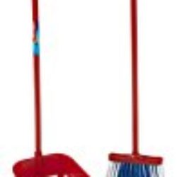 Theo Klein – Vileda, conjunto de limpieza de escoba y recogedor, 19 x 18.5 x 60 cm [OFERTAS]
