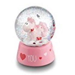 Nici 41788 Theodor in Love sacudido bola con unicornio Merry Heart, 6, 5 cm [OFERTAS]