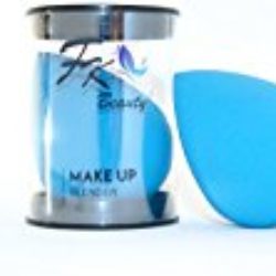 Esponja de maquillaje FK Beauty: sin látex, forma de gota en azul intenso. 1 esponja por pack (mensaje especial en el interior) [OFERTAS]