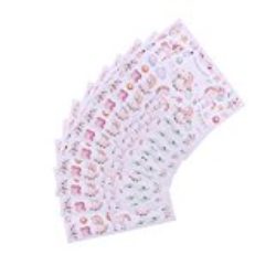 Prettyia 10 Hojas Etiquetas Engomadas Diseño Unicornio Álbum de Recortes Calco Decoración [OFERTAS]
