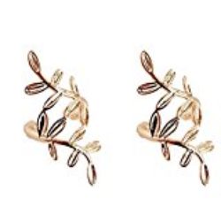 Wicemoon pc1 Pendientes Ear Studs Aretes earrings Hojas Clip en Pendientes para Mujeres Ear Cuff Jewelry Fake Piercing Ear Clips Girl Gift [OFERTAS]