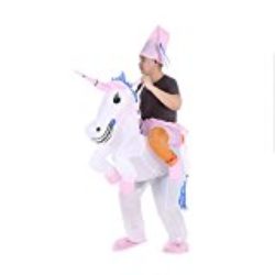 Anself – Disfraces Inflable De Unicornio Traje De Cosplay Fiesta,Para Adulto 1.6m-1.8m [OFERTAS]