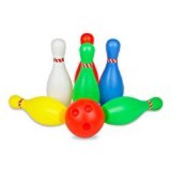 Juego de Bolos Infantil con 6 Pinos Coloridos y 2 Bolas Pelota de Juguete para Niños 3 4 5 6 Años [OFERTAS]
