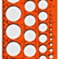 Maped M277620 – Plantilla 39 círculos, 1 – 35 mm, naranja [OFERTAS]