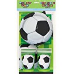 Unique Party –  Paquete de Fiesta para 8 Invitados – Fiesta de Fútbol (27307) [OFERTAS]