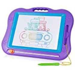 Pizarras Mágicas Multicolor con Pluma y Linda Sello Tablero de Dibujo Magnético Multicolor Borrable para el Desarrollo Habilidades de Dibujar de Bebé/Niños Juguete para Niños [OFERTAS]