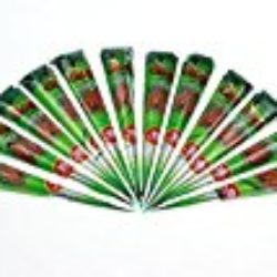 Natural Arte Corporal listo para usar Orgánico Tatuaje Temporal CONOS – con gratis natural Henna Color Pelo 25g – 12 piezas [OFERTAS]