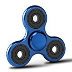 Fidget Spinner de Zekpro | Hand Spinner Juguete Sensorial Fidget Toy Personalizable Alivia Estrés Tensión y Ansiedad para TDAH TDA Autismo | Aleación de Aluminio (Azul) [OFERTAS]