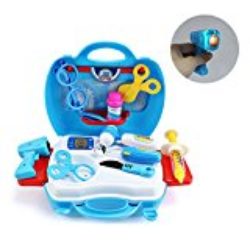 Time4Deals 18 Piezas Maletín de Juguetes Médicos Bolsa de Médicos para Niños Juegos de Médicos Pretender para Niños Mayores de 3 Años [OFERTAS]