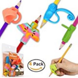 Firesara Agarrador de Lápiz Bolígrafo Agarre para Lápiz Corrector para Sujeción de Lápiz Original, Ideal para los Niños que Empiezan a Aprender a Escribir, Conjunto de 4 Unidades [OFERTAS]