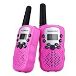 FLOUREON T-388 – 2 x Walkie Talkies 8 canales, 2 way radio, alcance hasta 3km, pantalla LCD ,rosa [OFERTAS]