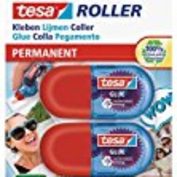 Tesa – Set de 2 rodillos de pegamento permanente, ecoLogo, 6 m x 5 mm, tamaño mini [OFERTAS]