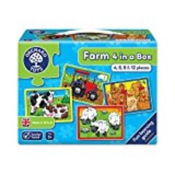 Orchard Toys – Caja con 4 puzzles, diseño de la granja [OFERTAS]