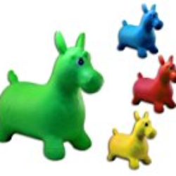 1 x hüpf caballo caballito saltarín para niños aprox. 60 cm, 1 de 4 colores [OFERTAS]
