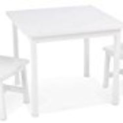 KidKraft Juego de mesa y 2 sillas Aspen de madera – blanco [OFERTAS]