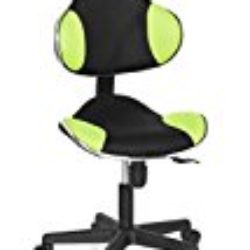 hjh OFFICE 634130 silla escritorio para niños KIDDY GTI-2 tejido negro / verde claro, ergonómico, altura ajustable, estable, silla giratoria, silla juvenil [OFERTAS]