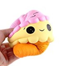 Rawdah Soft Jumbo helado de dibujos animados Squishy Slow Rising Squeeze Stress Reliever Toy [OFERTAS]