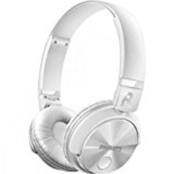Philips SHB3075WT – Auriculares Inalambricos (Bluetooth, con micrófono, aislantes de ruido, plegables, 12 h de reproducción) blanco [OFERTAS]